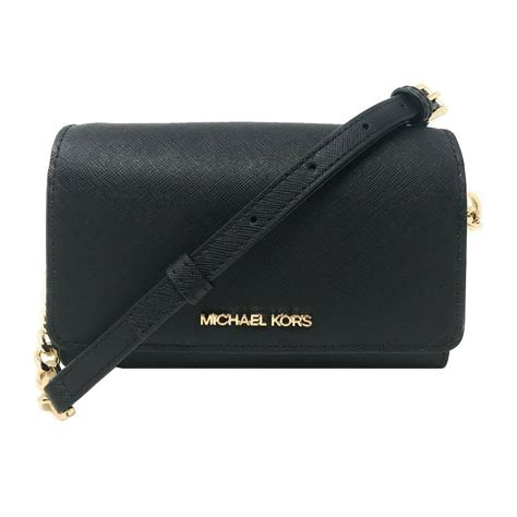 michael kors xl jet set travel clutch black saffiano|Jet Set Travel Medium Saffiano Leather Smartphone  .